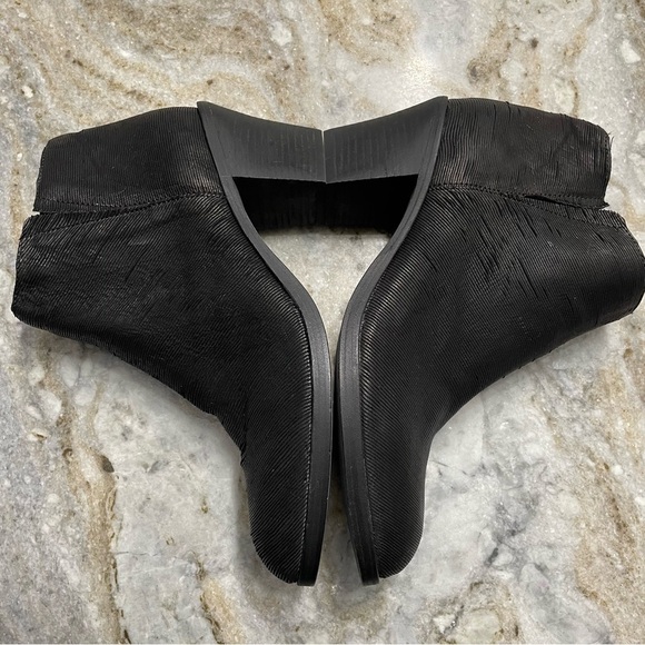Eileen Fisher Great Bootie Boot Heel Black Intaglio Leather Women’s 10 - Picture 5 of 12